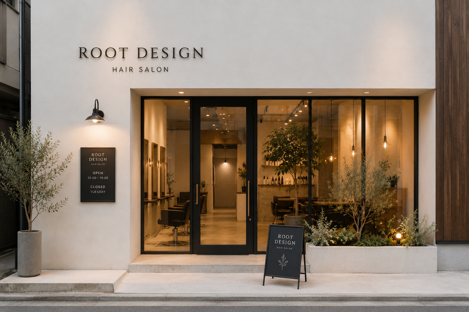 Root Design Hair Salonの店内